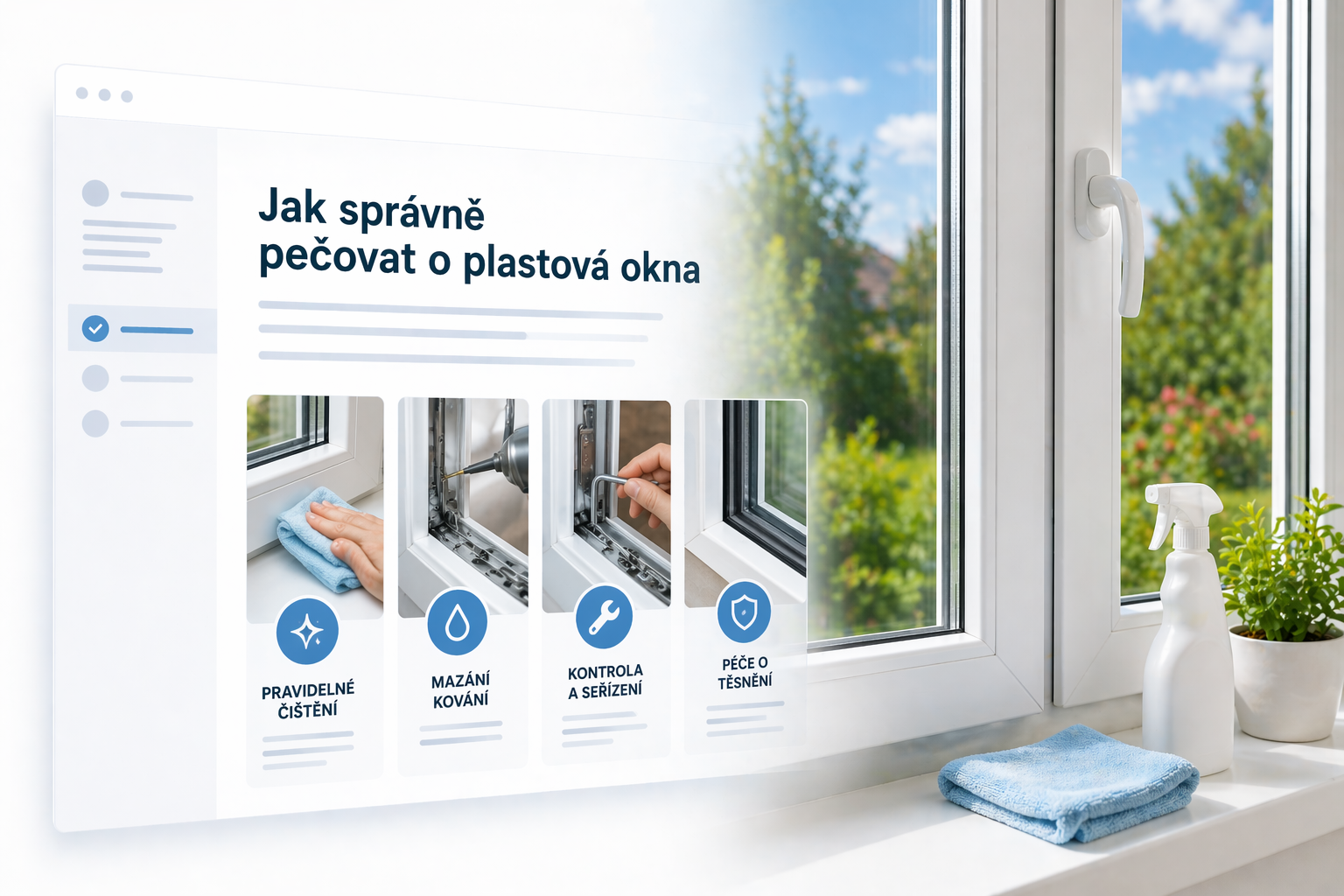 Jak správně pečovat o plastová okna