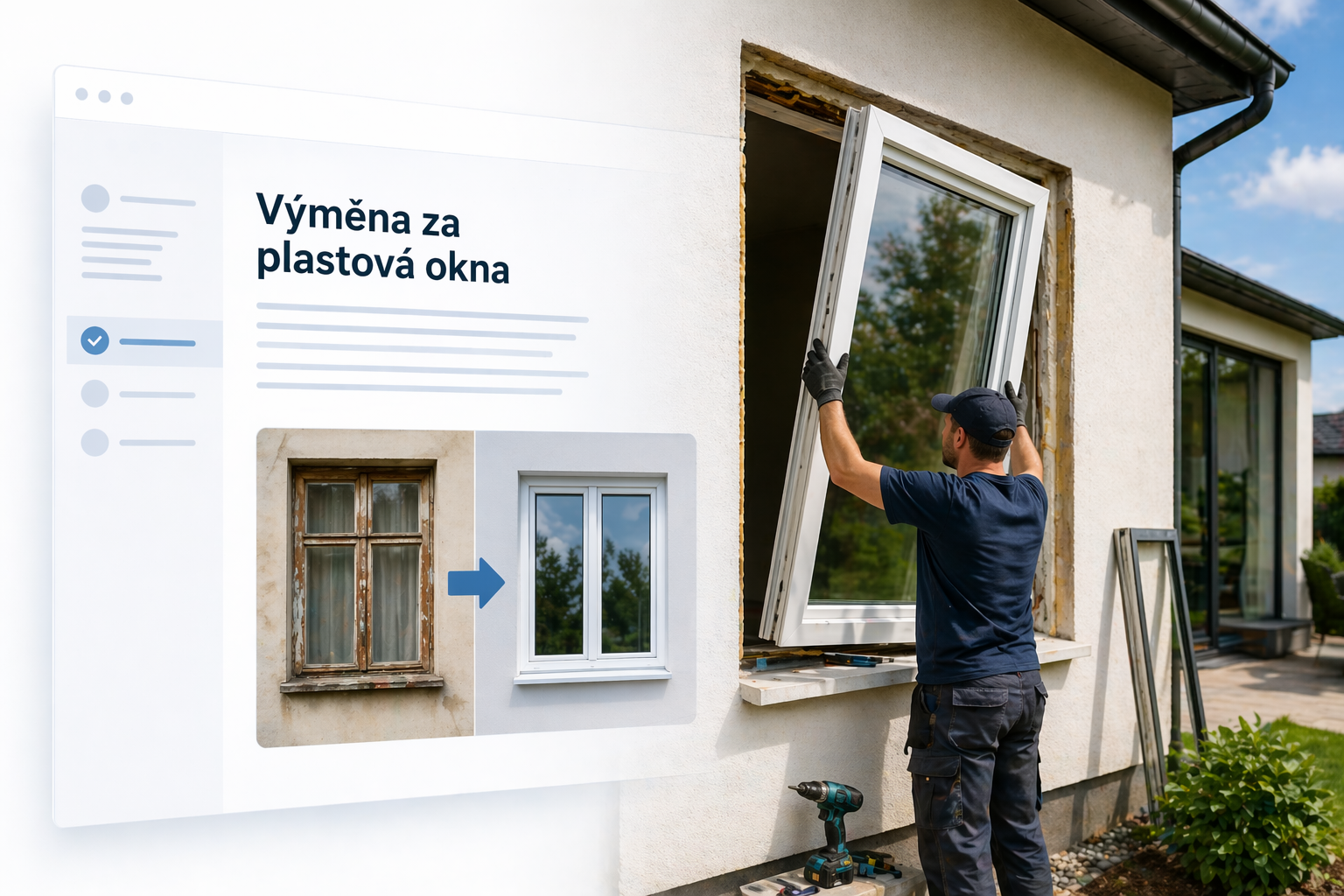 Výměna oken - hladce a bez problémů